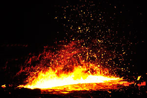 Erta Ale volcano is famed for its persistent lava lake