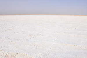 Salt flats in the Danakil Depression