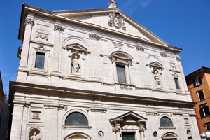 The church of St. Louis of the French is the national church in Rome of France