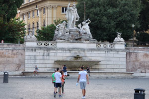The Fontana del Nettuno “Fountain of Neptune” is a monumental fountain located in Piazza del Popolo