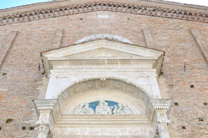 The facade of San Domenico church
