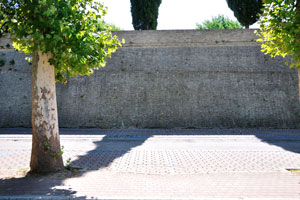 The wall of Albornoz Fortress