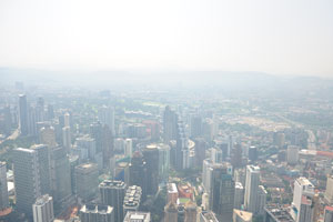 360 degree open observation deck is perfect for a spectacular view of KL
