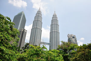 Petronas Towers were the tallest buildings in the world for 6 years, until Taipei 101 was completed in 2004