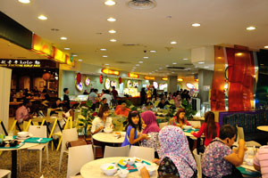 Food court at Vivocity Mall