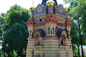 Rear view of chapel-tomb of Paskevich which is located in the city park