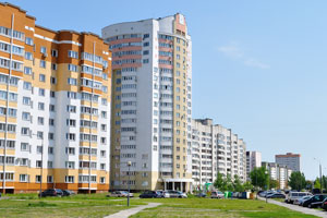 One of the sleeping micro districts of Gomel