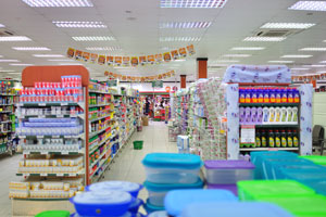 The interior of Choppies Supermarket