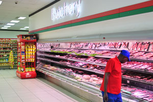 The butchery is inside Choppies Supermarket grocery store