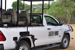 This Toyota Hilux is a vehicle of the animal sanctuary