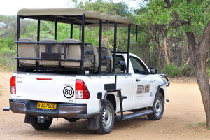 The Toyota Hilux belongs to the animal sanctuary