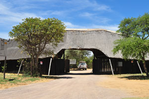 The entrance arch of the animal sanctuary