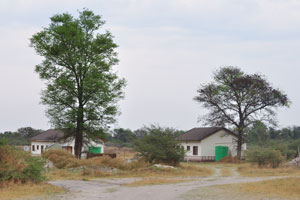 These outbuildings belong to Third Bridge Campground