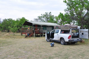 Tented Camp “Eagle” is located in Third Bridge Campground