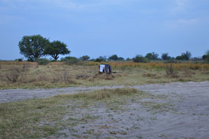 My clothes drying in the open field