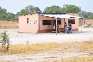This shop is situated in the village of Mababe