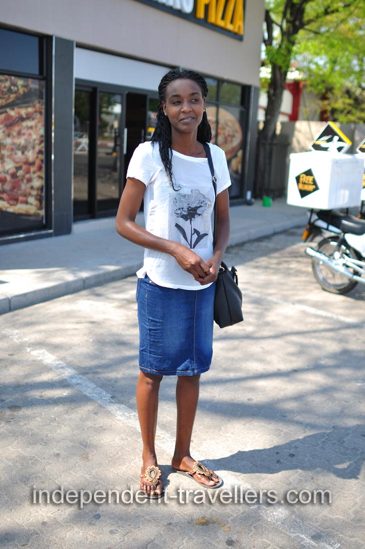 A charming Botswana girl is in Maun