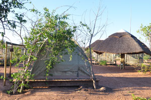 This is a less comfortable tent in Makumutu Lodge & Campsite