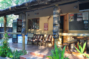 An inscription in front of the kitchen of Motsebe Backpackers reads: “Happiness is not a destination, it is a way of life”