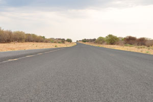 A3 road leads to Maun