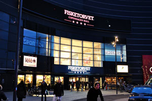 This is the main entrance to Fisketorvet Copenhagen Mall