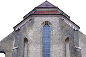 This is how Grundtvig's Church looks from the backside