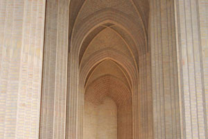 This is the vaulting in the southern aisle of Grundtvig's Church