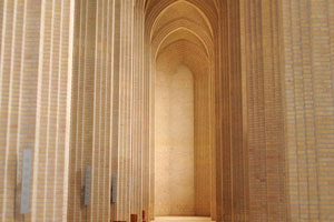 This is the southern aisle of Grundtvig's Church