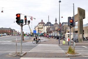 A zebra crossing is on Folke Bernadottes Allé street