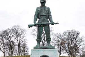 The Our fallen (Vore faldne) is a six-metre bronze monument
