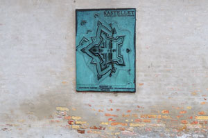 The map of Kastellet is on the wall