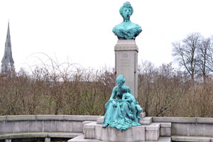 The statue of Marie princess of Denmark