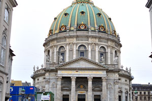 Frederik's Church, popularly known as the Marble Church for its rococo architecture, is an Evangelical Lutheran church