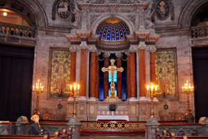 This is the altar of the Marble Church