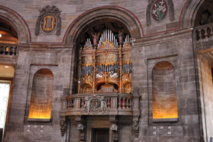 This is the organ loft of the Marble Church