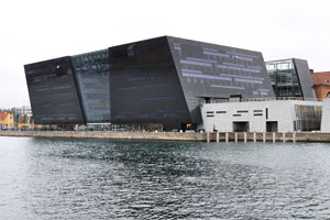 The black diamond building is the Royal Library