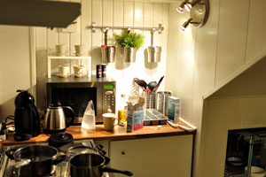 This is the kitchen in the apartment where we stayed while we were in Copenhagen