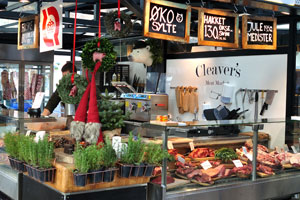 Cleaver's Meat Market butcher shop is located at Torvehallerne food market