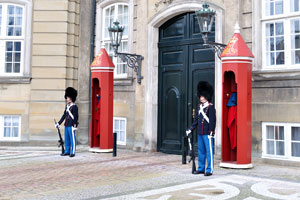 Royal Guard is in front of Christian IX's Palace