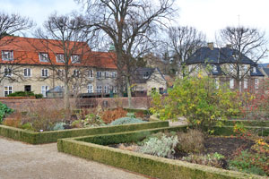 The flower beds of the castle