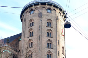 The Round Tower as seen from Krystalgade street