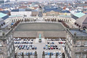 Christiansborg Ridebane is a riding court with surrounding barn buildings located at Christiansborg Castle