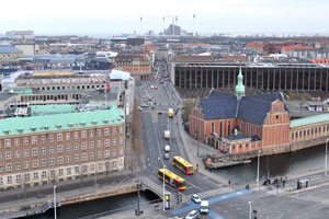 Amagerværket power station as seen from the Christiansborg Castle tower