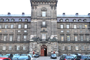 This door is the exit from the Christiansborg Castle tower