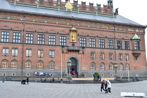 The facade of Copenhagen City Hall