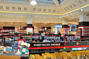 The interior of BR toy store is bright and sumptuous
