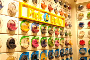 “Pick and Build” zone is available for children in Lego toy store