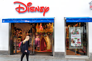 This is the facade of Disney toy store