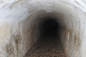 Under Kronborg's four protruding bastions lie the underground passages of the castle