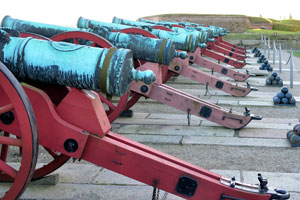 Ancient cannons of Kronborg castle